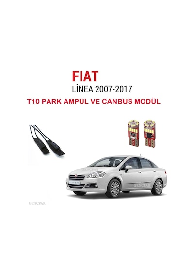 Fiat Linea T10 Plaka Led Lambası ve Canbus Modülü