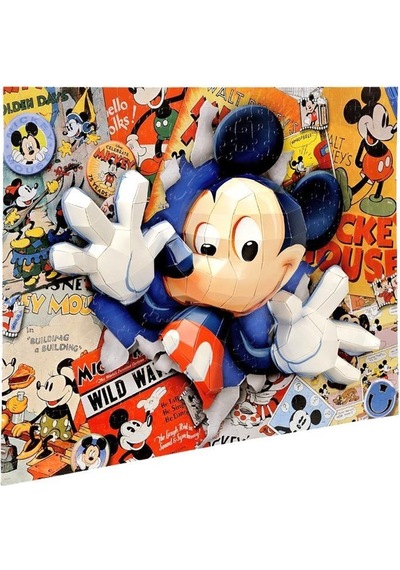 Mega Puzzles 200 Parça 3d Puzzle Breakthrough  Mickey