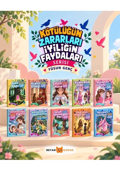 Kötülüğün Zararları İyiliğin Faydaları Seris Takım 10 Kitap