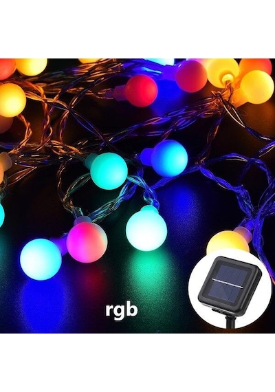 Solar Güneş Enerjili Dış Bahçe Top Aydınlatma 6.5Metre 30 Led Çok R