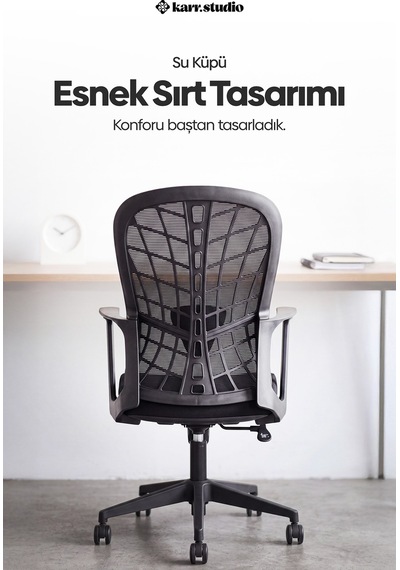 Tiran 3. Nesil Sekreter Koltuğu - Siyah Tiran 3. Nesil Sekreter Koltuğu - Siyah