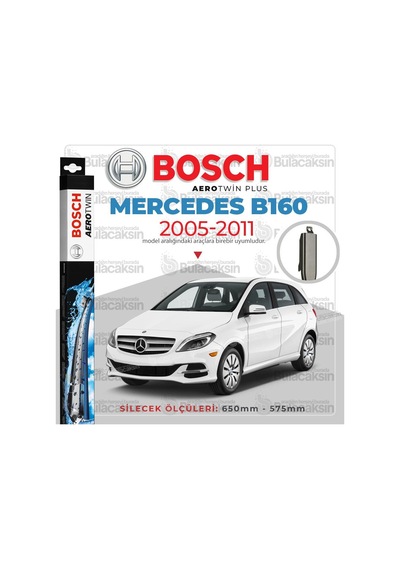 Mercedes B160 W245 Muz Silecek Takımı 2005-2011 Bosch Aerotwin