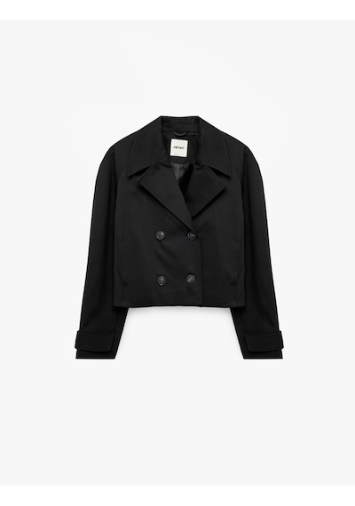 Koton Pamuklu Uzun Kollu Düğmeli Cepli Kruvaze Kısa Gabardin Trençkot Siyah 6sak00041ew Siyah Koton Pamuklu Uzun Kollu Düğmeli Cepli Kruvaze Kısa Gabardin Trençkot Siyah 6sak00041ew Siyah