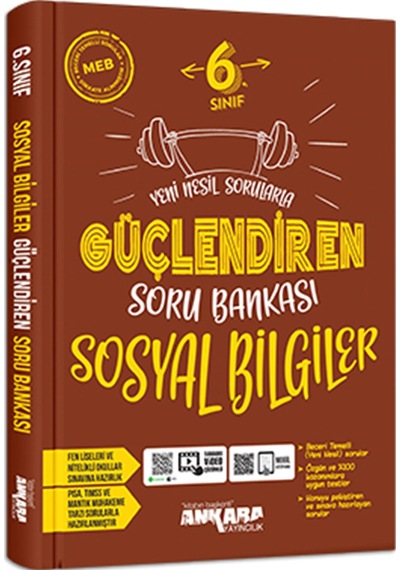 Ankara Yayıncılık 6. Sınıf Sosyal Bilgiler Güçlendiren Soru Banka