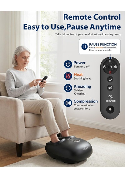 Comfıer Shiatsu İle Ayak Masajı, Derin Yoğurma, Titreşim, Yuvarlama, Sıkıştırma, Plantar Fasiit İçin Isıtmalı Ayak Masajı, Çok Modlu Ayarlar, Uzaktan Kumanda, Doğum Günü Hediyeleri Comfıer Shiatsu İle Ayak Masajı, Derin Yoğurma, Titreşim, Yuvarlama, Sıkıştırma, Plantar Fasiit İçin Isıtmalı Ayak Masajı, Çok Modlu Ayarlar, Uzaktan Kumanda, Doğum Günü Hediyeleri