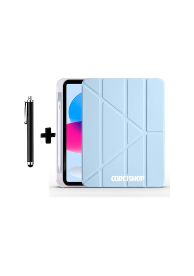 Samsung Galaxy Tab A11+ Plus / A9+ Plus Kılıf Kalem Bölmeli Standlı Arkası Silikon + Kalem Arka Kapak