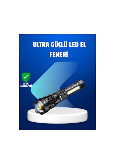 Güçlü Led El Feneri Şarj Edilebilir Çok Modlu Çok Rnekli