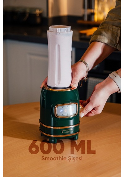 Fressi Retroblend FR-BL01 Öğütücülü 500 W Smoothie Blender Seti