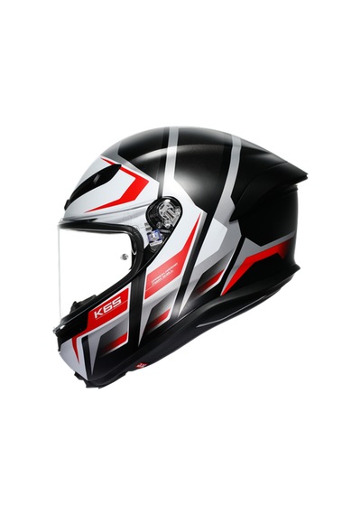 Agv Kask/k6 S Mplk Karve Matt Black White Red Configuration Çok Renkli