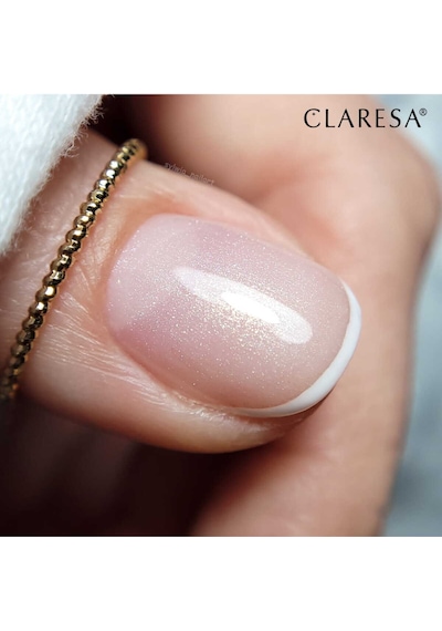 Claresa Kalıcı Oje French Time Yarı Şeffaf Parıltılı Açık Pembe 04 5gr