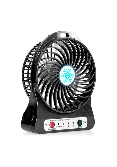 Everest Efn 501 Siyah Şarj Edilebilir 1200Mah Usb Fan