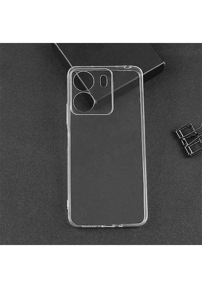 Zore Redmi 13c Kılıf 2mm Anti Shock Silikon - Renksiz Renksiz