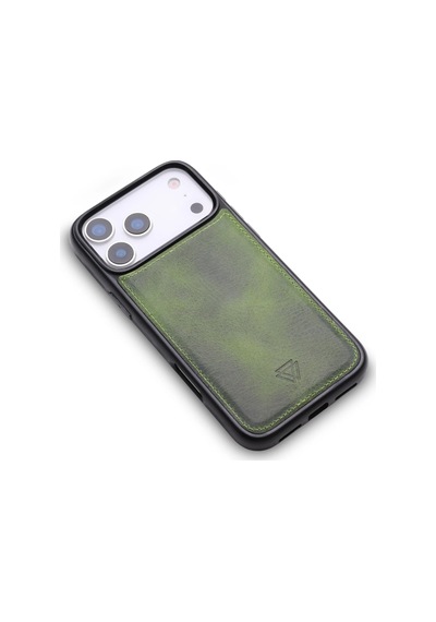 Zawa Apple İphone 17 Pro Uyumlu Deri Arka Koruma Kılıf - Bordo