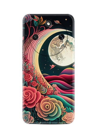 Honor Magic 8 Lite 5g Kılıf Boutique Baskılı Resimli Platonik Ay Pcode -073