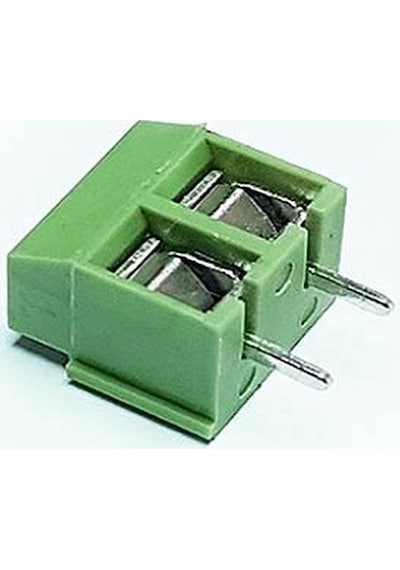 2 Pin Klemens 5.08 Mm Yeşil Renkli