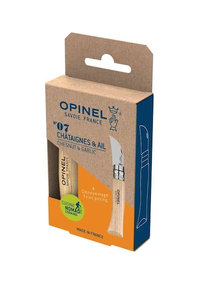 Opinel No 7 Sarımsak, Meyve ve Kestane Kamp Bıçağı Kahverengi