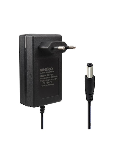 Weko 21v - 2 Amper 5s Lithium Ion Battery Charger 5.5-2.5mm Lityum İyon Piller Için Uygun Şarj Cihazı