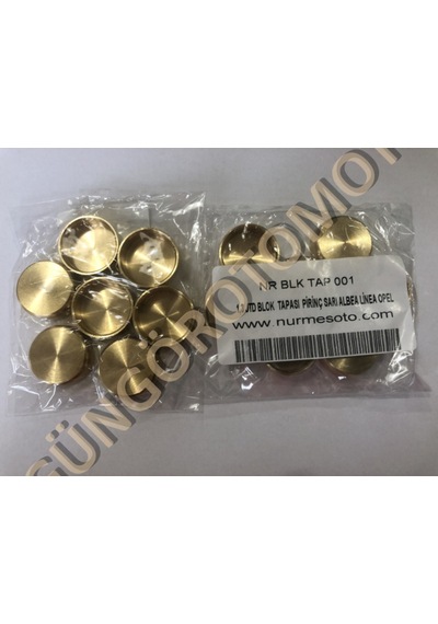Blok Su Tapası 25 Mm .takım 7 Adet Pırınc Sarı Lınea/egea/albea/corsa 1.3