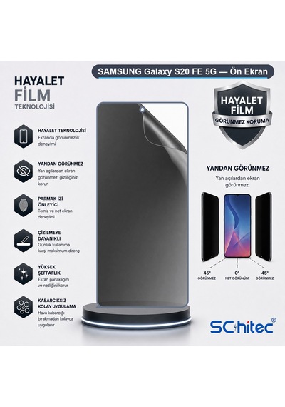 Samsung Galaxy S20 Fe 5g Uyumlu Ön Yüzey Hayalet Privacy Hidrojel Ekran Koruyucu 78942230