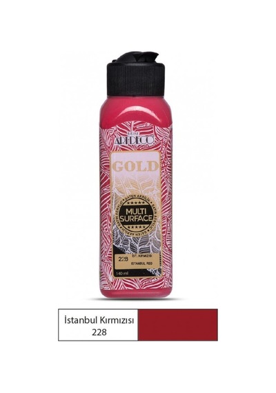Gold Multi Surface Akrilik Boya 140 Ml. 228 İstanbul Kırmızısı Beyaz