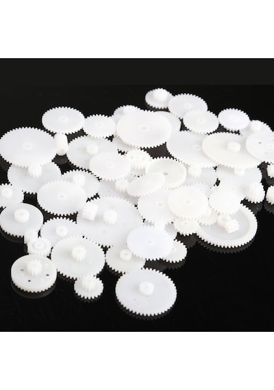 60 Parça Plastik Dişli Seti Rc Çark Arduino
