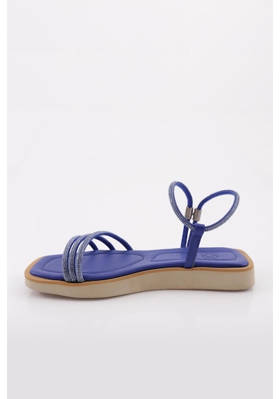 Dgn 536 Kadin Sirali Silver Taşli Sandalet 536-2261-R8855 Saks