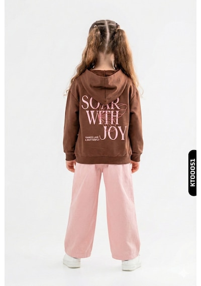 Xo Kids Kız Çocuk 2li Kombin Takım 8-14 Yaş Set0391 Pembe