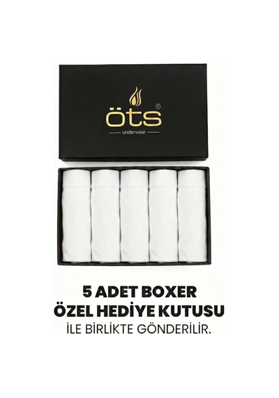 JUST INNER Öts Premium Erkek 5 Li Modal Boxer Modal Hediye Kutulu Ultra Yumuşak Modal Kumaş Esnek Kalıp Ve Kaliteli Esnek Ve Konfor Beyaz JUST INNER Öts Premium Erkek 5 Li Modal Boxer Modal Hediye Kutulu Ultra Yumuşak Modal Kumaş Esnek Kalıp Ve Kaliteli Esnek Ve Konfor Beyaz