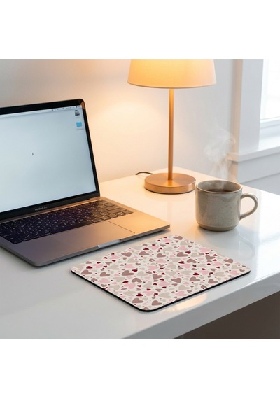 Premium Kalpli Ergonomik Pembe Mouse Pad - 23x19 Cm - Kaydırmaz Tabanlı Kaliteli Fare Altlığı Mousepad Çok Renkli