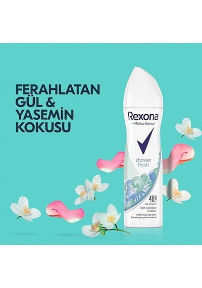 Rexona Kadın Sprey Deodorant Shower Fresh 150 Ml X 3 Adet