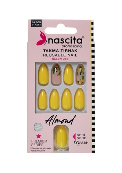 Nascita 24'lü Renkli Tırnak Almond 00153