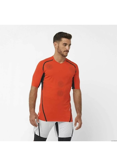 Salomon S/lab Speed Erkek Koşu Tişört Fiery Red Lc2025300 Kırmızı