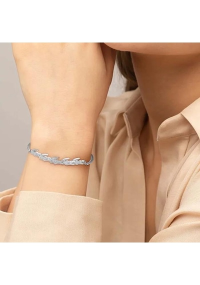 Lacoste Lacj2040509 Kadın Bileklik Metalik Gri