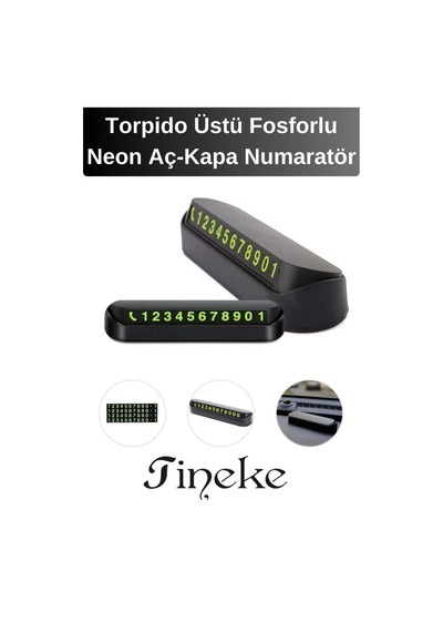 Torpido Üstü Cep Telefon Numarası İçin Aç Kapa Numaratör 1 Adet