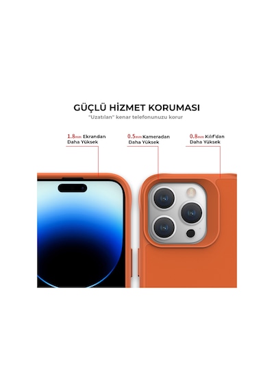 Bix Apple Uyumlu iPhone 14 Pro Max Vortex Magsafe Kılıf Stand Özellikli 3x Korumalı Mikro Fiber İç Yüzey Turuncu Bix Apple Uyumlu iPhone 14 Pro Max Vortex Magsafe Kılıf Stand Özellikli 3x Korumalı Mikro Fiber İç Yüzey Turuncu