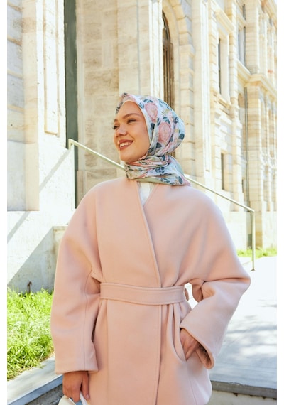 Mirsoy Scarf Dijital Soft Fiora Desen-soft Yeşil Soft Yeşil
