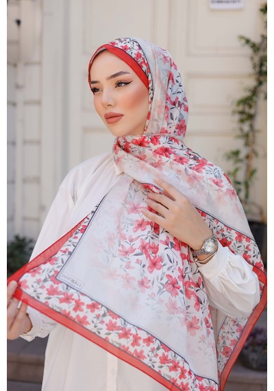 Mimiyum Lemon Flower Nayf İpek Şal Nar Çiçeği nar çiçeği