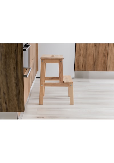 Basamaklı Ahşap Tabure Naturel