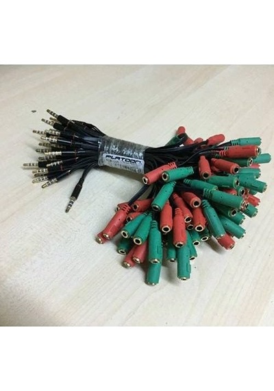 Platoon Kulaklık Mikrofon Ayırıcı Aparat 3.5mm Headphone Mic Audio 1 Erke