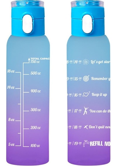 Herevin 161407-843 Askılı Desenli Opak Desenli Matara 750 Ml Mor