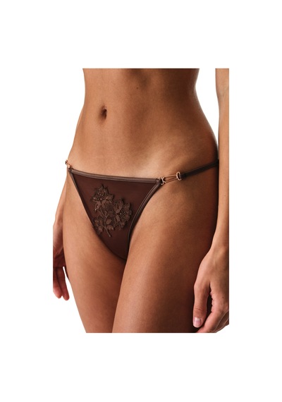 Penti Kahverengi Broderie String Külot