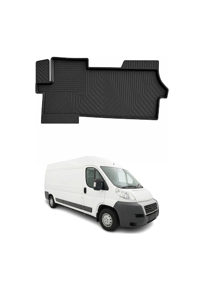Peugeot Boxer 2007-2026 Uyumlu 4d Ön Havuzlu Paspas Kauçuk Siyah 1 Parça