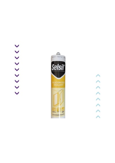 Selsil Silikonize Mastik Siyah 500 Gram