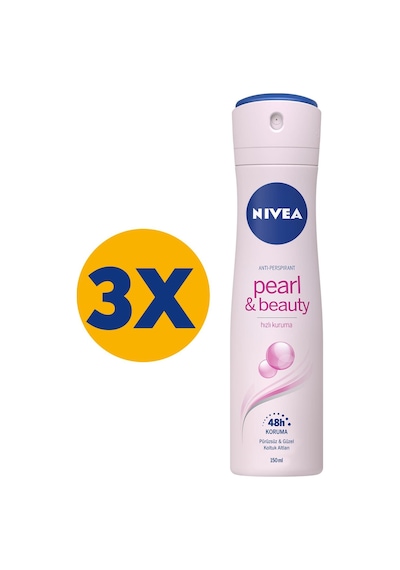 Nivea Pearl & Beauty Kadın Sprey Deodorant 3 x 150 ML