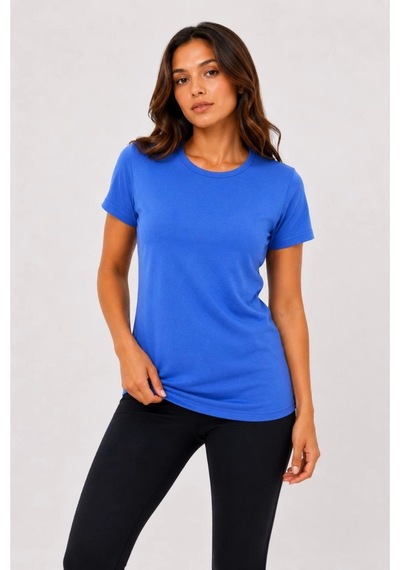Wear Vexel Kadın Basic Tişört Bisiklet Yaka Kısa Kol Günlük Yazlık Slim Fit T-shirt - Mavi Mavi Wear Vexel Kadın Basic Tişört Bisiklet Yaka Kısa Kol Günlük Yazlık Slim Fit T-shirt - Mavi Mavi