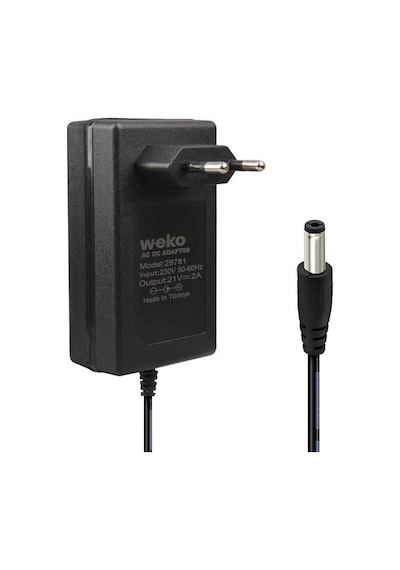 Weko 21v - 2 Amper 5s Lithium Ion Battery Charger 5.5-2.5mm Lityum İyon Piller Için Uygun Şarj Cihazı