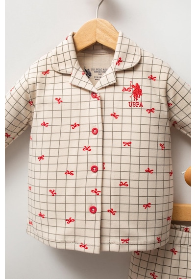 U.s. Polo Assn. Kız Bebek Pijama Takımı Beyaz-1705 Beyaz