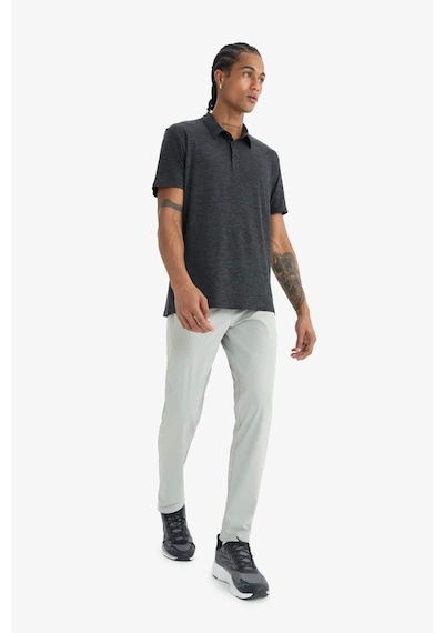 DeFactoFit Slim Fit Dar Kesim Standart Paça Esnek Multifonksiyonel Dokuma Sporcu Pantolon E3333AX25SPGR321