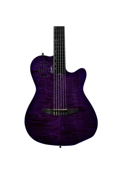 Godin Acs Nylon Steve Stevens Signature 25th Anniversary Elektro Klasik Gitar Mor