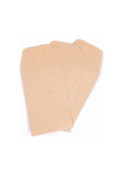Bimotif Kraft Tohum Zarfı, 5.5x9 Cm 10 Adet